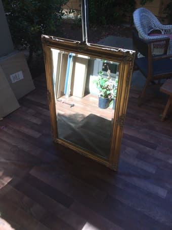 Large Ornate Antique Mirror - $175 2
