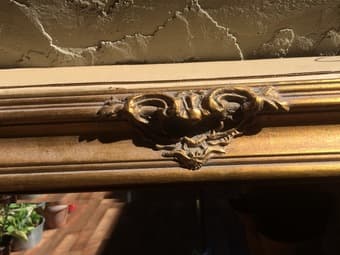 Large Ornate Antique Mirror - $175 3