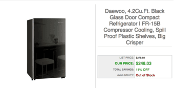 High Quality Mini Fridge- Like new!!! 1