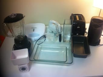 Everything for in your kitchen!! Plus chairs, shoe rack, bin 1
