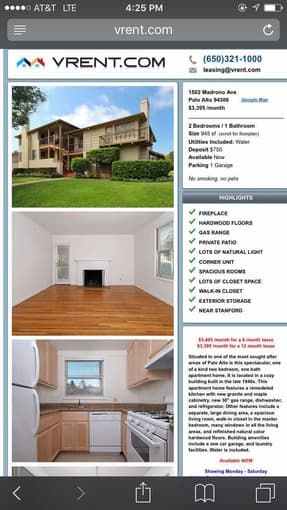 1275$for bedroom, 950 for living room, 6 min biking distance to SU 1