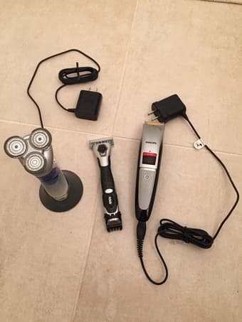 THREE ELECTRIC SHAVERS 1