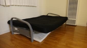 sofa bed frame and mattress for sell $70 1