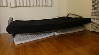 sofa bed frame and mattress for sell $70 2