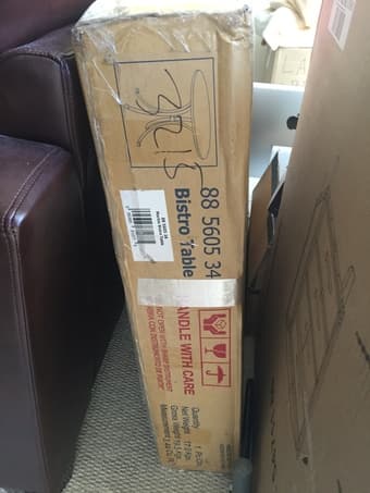 New Marble Bistro Table - Still in Box - $95 2