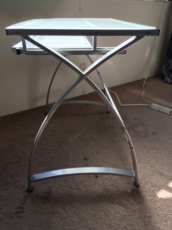 Computer Glass Desk - $50 (Burlingame) 2