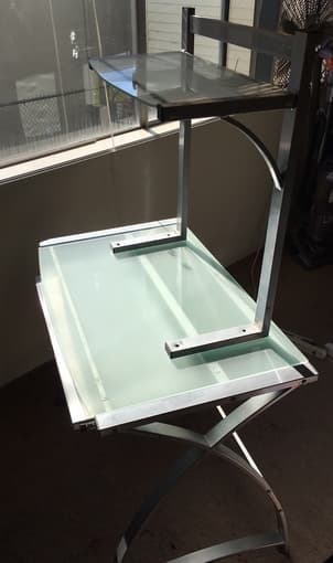 Computer Glass Desk - $50 (Burlingame) 3