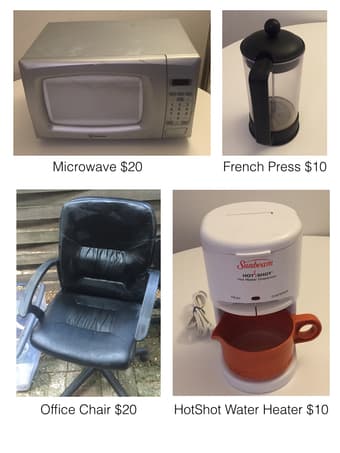 Bed, Microwave, Vacuum, kitchen appliances and more 2