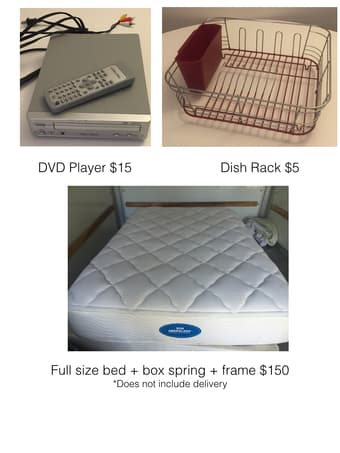 Bed, Microwave, Vacuum, kitchen appliances and more 3