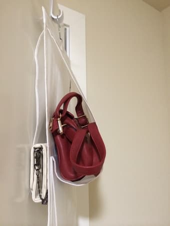 Hanging handbag / purse organizer, $5 2