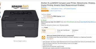 Brother Laser Printer For Sale -- $80 1