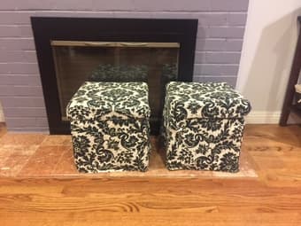 Storage Cube Ottoman $15 for (2 boxes) 1
