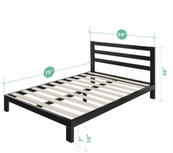 Full size bed frame - *brand new (unopened, original mailing box) $120 1