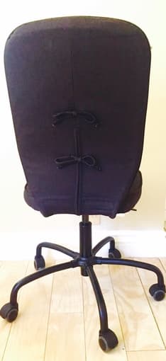 New and already assembled black IKEA office chair w/ wheels ($45) 1