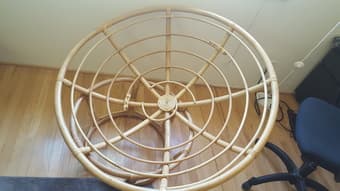 Papasan / comfy chair - $60 2