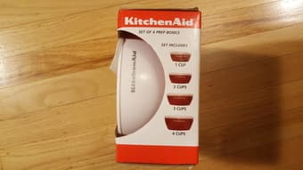 KitchenAid set of 4 prep bowls (1/2/3/4 cups) - $11 2