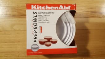 KitchenAid set of 4 prep bowls (1/2/3/4 cups) - $11 3