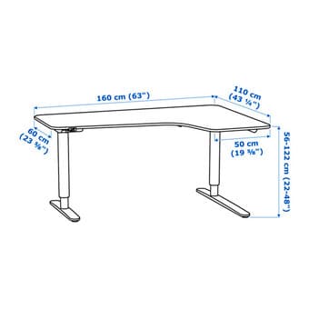 two large L-shaped desk from Ikea ($100*2) 2