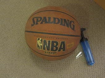 Basketball and pump - together $5 1