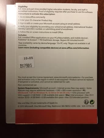 Office 365 University Subscription 2
