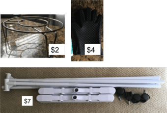 Fitbit smart weight scale, standing garment rack, baking gloves 3