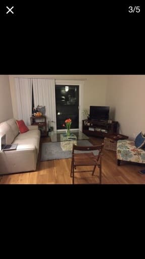 Oak Wood TV Table with Drawer - $200 3