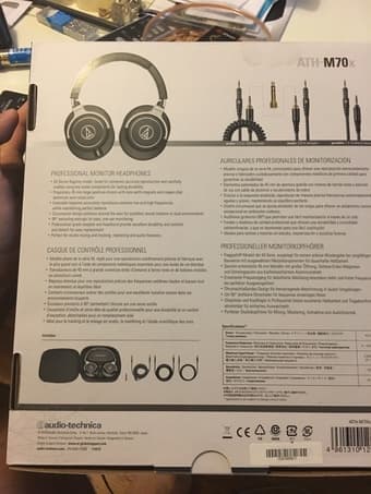 Audio-Technica ATH-M70x Professional Monitor Headphones - $200 3