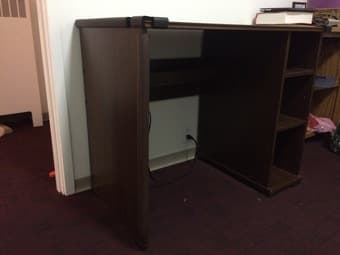 Study desk + ergonomic swivel chair $100 2