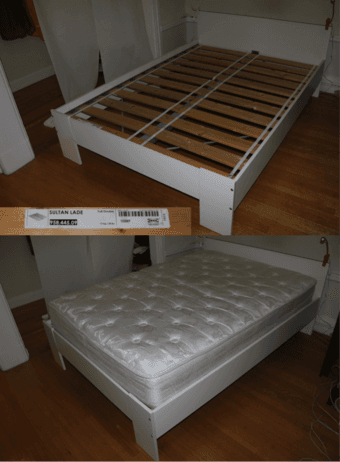 TWIN Bed/ mattress and NIGHTSTAND 1