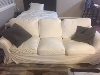 White Ikea Couch - Ektorp - $150 (palo alto) 1