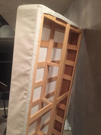 Foundation Twin Bed - Beige Border: $25 OBO (tomorrow only) 1