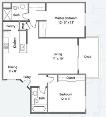 1Bed/1Bath in 2Bed/2Bath available Downtown Mountain View 2