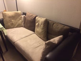 Moving sale! Sofa, Closet, TV stand, Bedstand, Roku, air circulator 1