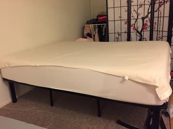 Queen size bed (mattress and frame) 1