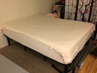 Queen size bed (mattress and frame) 3