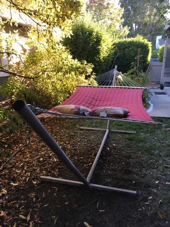 Outdoor two person hammock with stand - $50 2