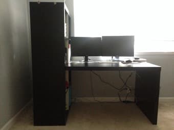 Black study with shelf - $100 1