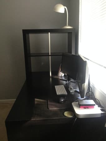 Black study with shelf - $100 2