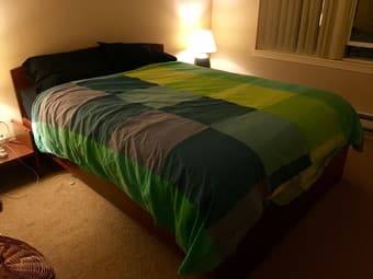 IKEA MALM bed (queen size) + mattress $200 1