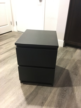 IKEA MALM 2-drawer chest, black brown $30 3
