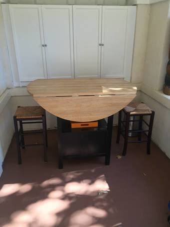 Crate and Barrel High Dining Table + Barstools - $200 1
