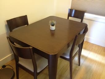 Scandinavian designs table and 4 chairs 1