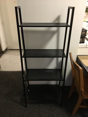 Metal shelving unit $40 1