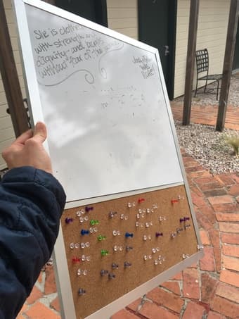 Bulletin Board and White Board Combo $8 1