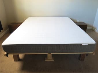Queen Foam Mattress, Topper and  Slatted Bed Base 1