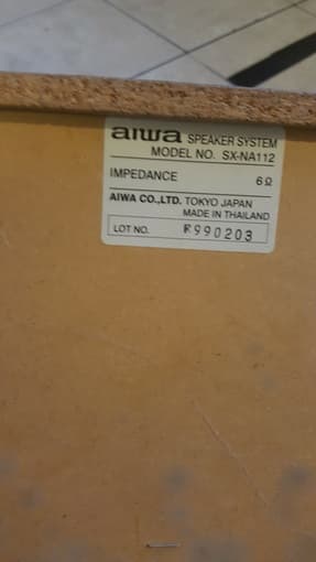 Sony Speaker System + Aiwa Speaker System and CD Stereo Cassette 2