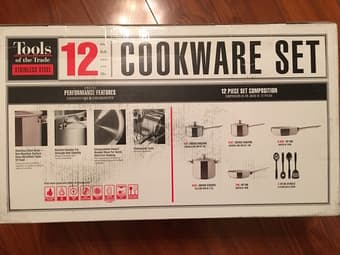 Tools of the Trade Stainless Steel 12-Pc. Cookware Set, NEW 2