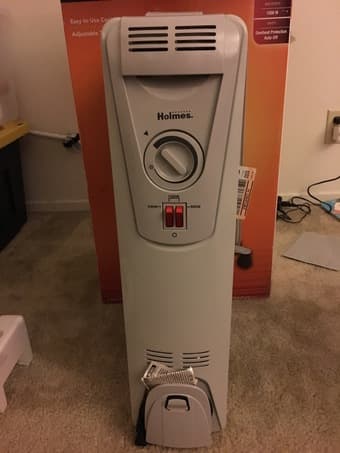 Portable oil filled radiator heater 1500w 1