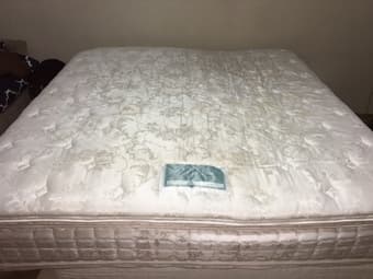 King size - pillow top - double sided mattress (75% off) 1