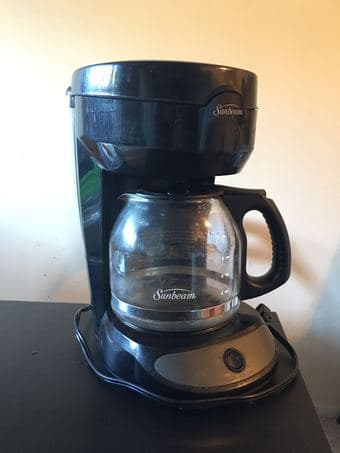 coffee maker($30), glass cups($15) 1